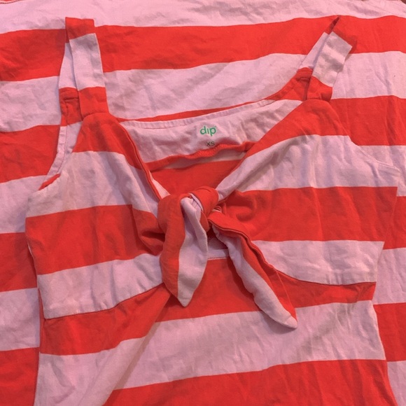 Red & Pink Striped Maxi Dress - EUC Size XS - Picture 2 of 6